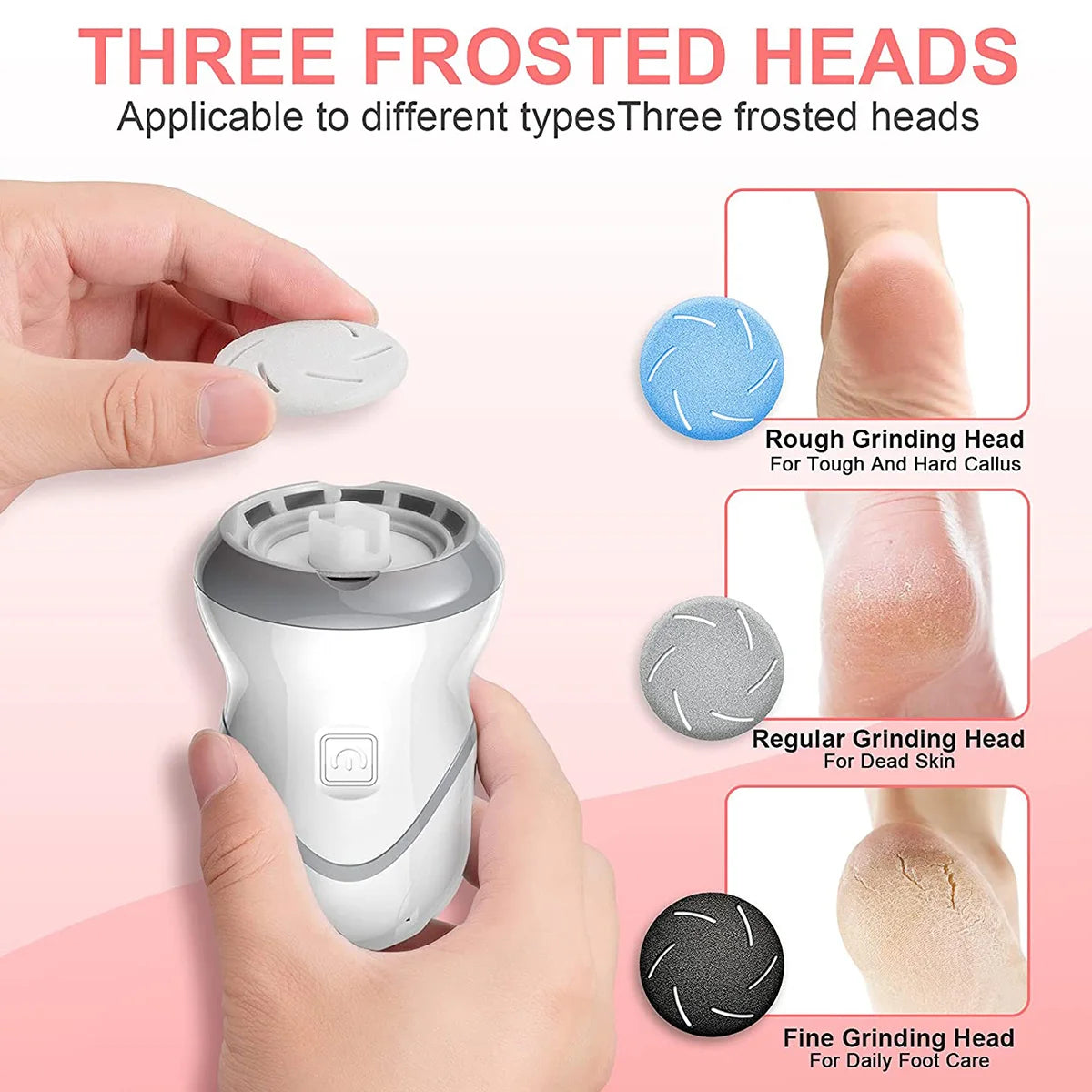 SmoothSole Pro: Electric Portable Callus Remover & Vacuum Foot Grinder