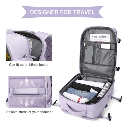 Jetsetter's Dream: Spacious, Lightweight Travel Backpack with USB Charging