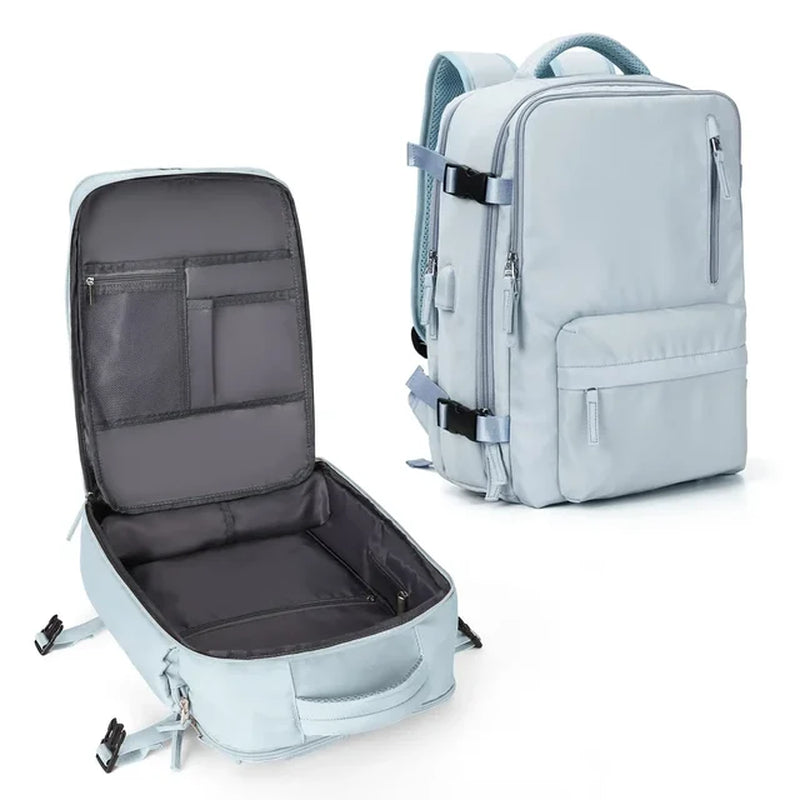 Jetsetter's Dream: Spacious, Lightweight Travel Backpack with USB Charging