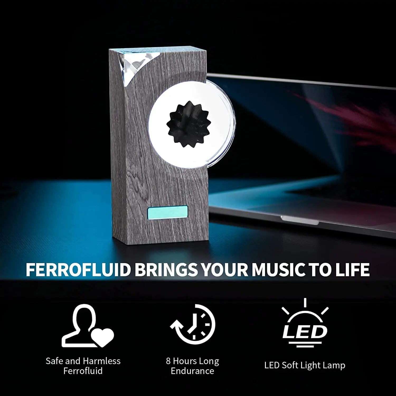 Magnetic Symphony: Ferrofluid Speaker Display Lamp