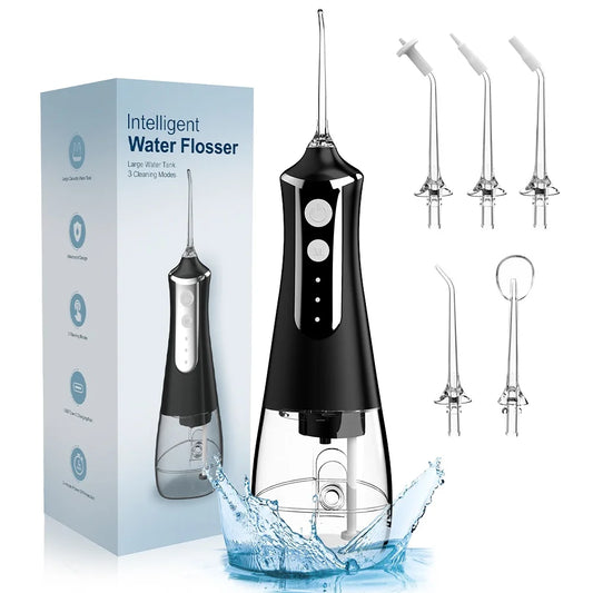 SparkleFloss Pro: Portable Teeth Whitening Water Flosser & Dental Jet Cleaner