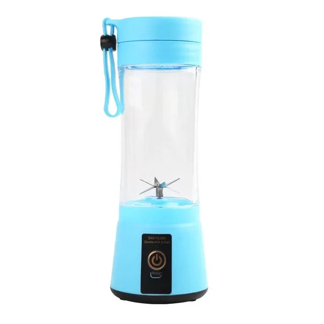 Summer Squeeze: USB-Powered Mini Juice Blender - Blend On-the-Go with 6 Blade Precision!