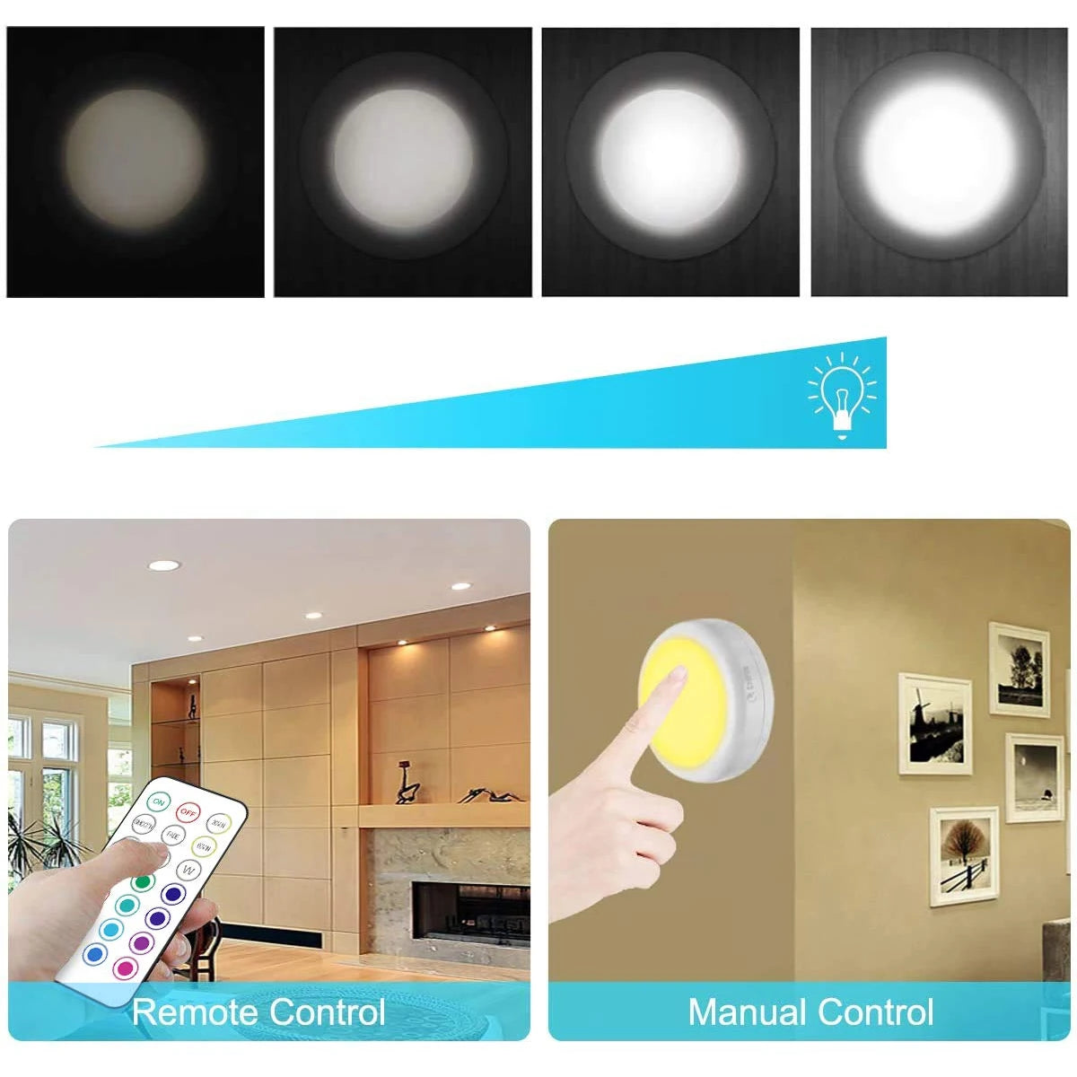 Illuminate Your Space: RGB LED Puck Lights for Versatile Home Decoration