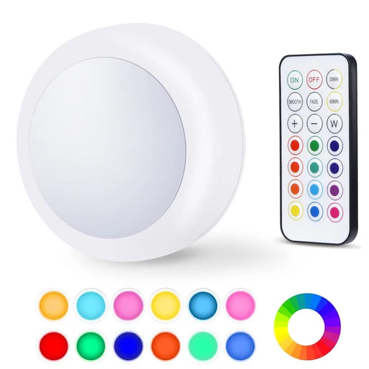 Illuminate Your Space: RGB LED Puck Lights for Versatile Home Decoration